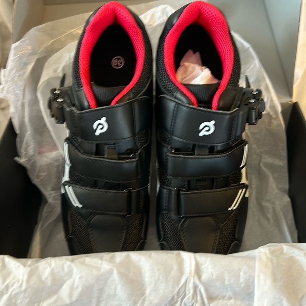 Brand new peloton biking shoes, size 7 in women and five in men’s